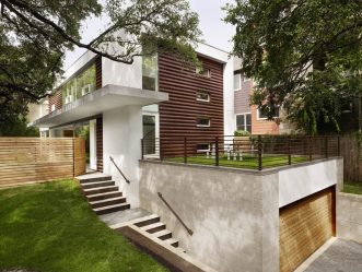 Tvåvånings hus med garage - Funktioner av layouten (180 + bilder)