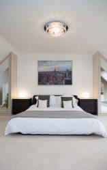 Çift kişilik yatak için başlık: 255+ (Fotoğraf) Modern yatak odası tasarımı için seçenekler