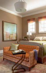 หัวเตียงสำหรับเตียงคู่: 255+ (ภาพ) ตัวเลือกสำหรับการออกแบบห้องนอนที่ทันสมัย