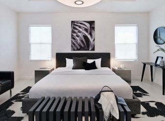 헤드 보드 더블 침대 : 255+ (사진) 현대 침실 디자인 옵션