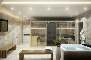 Características do design de uma banheira com hidromassagem no interior da casa e apartamento (120 + Foto). Luxo acessível com benefícios para a saúde. O que você precisa saber?