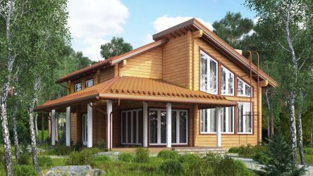 Projecten van Finse huizen van gelijmd hout: wat is goed en hoe te regelen? Atum (180+ico's)