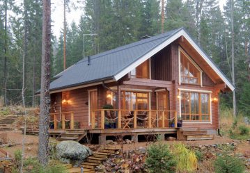 Proyectos de casas finlandesas de madera encolada: ¿Qué es bueno y cómo organizarlo? (180+ fotos)