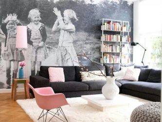 Hârtie fotografică într-un interior al apartamentului / casei: (140+ fotografii) de combinații luminoase și magnifice