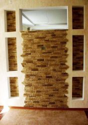 Gypsum Tiles for interior decoration: 160+ Photo (under the stone, under the brick) for bright self-expression