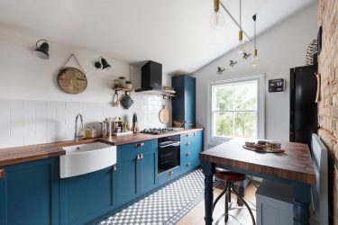 Reka bentuk dapur biru: Gaya apa yang hendak dihubungi? 170+ Foto gabungan dalaman luar biasa