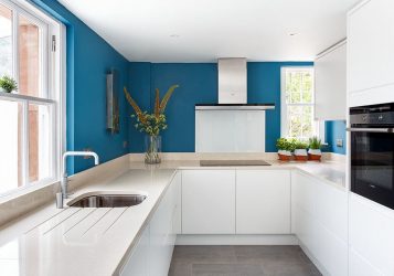 Blå köksdesign: Vilken stil att kontakta? 170+ Bilder av otroliga interiörkombinationer