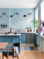 Designul bucătăriei albastre: ce stil să contactați? 170+ Fotografii de combinații incredibile de interior
