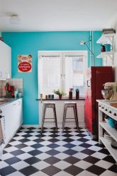 Thiết kế bếp màu xanh: Phong cách nào để liên hệ? Hơn 170 hình ảnh kết hợp nội thất đáng kinh ngạc