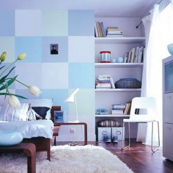 Albastru: Culoare Zen în interior pentru a obține seninătate. 210+ (Fotografii) Combinații de culori în bucătărie, în camera de zi, în dormitor
