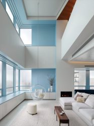 파란색 : 내부의 선 색상이 평온함을 유지합니다. 210+ (사진) 부엌, 거실, 침실의 색상 조합