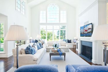 Azul: color zen en el interior para lograr la serenidad. 210+ (Fotos) Combinaciones de colores en la cocina, en la sala de estar, en el dormitorio.