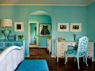 สีฟ้า: สีเซนในการตกแต่งภายในเพื่อให้เกิดความสงบสุข 210+ (ภาพถ่าย) การผสมสีในห้องครัวในห้องนั่งเล่นในห้องนอน