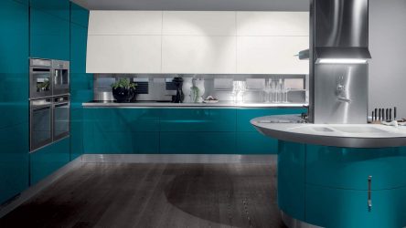 Biru: Warna Zen di pedalaman untuk mencapai ketenangan.210+ (Foto) Kombinasi warna di dapur, di ruang tamu, di bilik tidur