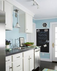 नीला: शांति हासिल करने के लिए इंटीरियर में ज़ेन रंग। 210+ (तस्वीरें) रसोई में रंग संयोजन, लिविंग रूम में, बेडरूम में