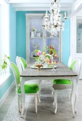 Biru: Warna Zen di pedalaman untuk mencapai ketenangan. 210+ (Foto) Kombinasi warna di dapur, di ruang tamu, di bilik tidur