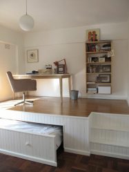 Zoneamento da sala de estar e quarto na mesma sala (235+ Design Photos): use o espaço com benefício e conveniência