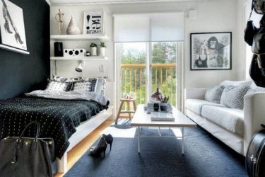 Khoanh vùng phòng khách và phòng ngủ trong cùng một phòng (235+ Ảnh thiết kế): sử dụng không gian có lợi và thuận tiện