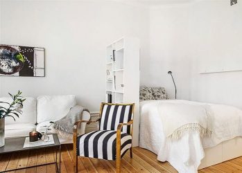 تقسيم غرفة المعيشة وغرفة النوم في نفس الغرفة (235+ صور تصميم): استخدم المساحة مع الفائدة والراحة