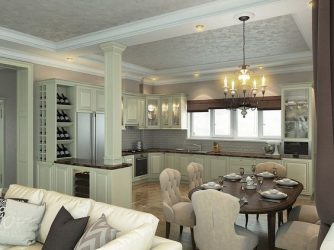 Özel bir evde mutfak tasarımı oturma odası (200+ Fotoğraf): tasarım teknikleri ve bütçe dönüşüm yöntemleri
