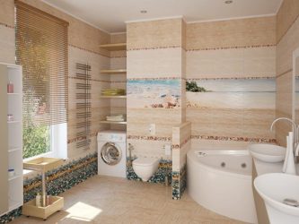 Endbearbeitungsoptionen für die Badezimmerfliese (175+ Fotos). Erstellen Sie ein Design, an das Sie sich erinnern werden