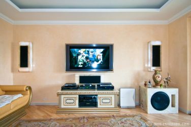 벽에 TV를 걸어 놓는 방법? 150+ 사진 인테리어 디자인
