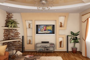 Como pendurar uma TV na parede? Mais de 150 projetos interiores da foto
