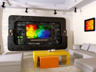 दीवार पर टीवी कैसे लटकाएं? 150+ फोटो इंटीरियर डिजाइन
