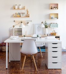 Hur man väljer ett skrivbord med lådor och en hyllplan: (190+ bilder) Organiserar praktiskt taget utrymmet