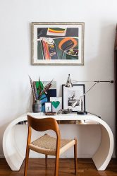 So wählen Sie einen Schreibtisch mit Schubladen und einem Regal: (190+ Fotos) Organisieren Sie den Raum praktisch