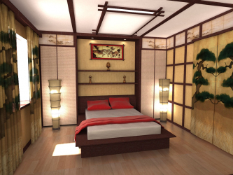 Como fazer espaço no quarto acima da cama: colocação de pinturas pelo Feng Shui. 170+ (Fotos) acentos brilhantes e elegantes