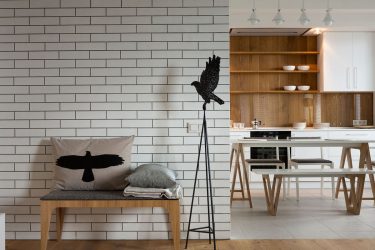 Tembok bata di pedalaman - Cara yang menakjubkan untuk mengubah rumah anda (260+ Foto). Gabungan di ruang tamu, di dapur, di bilik tidur