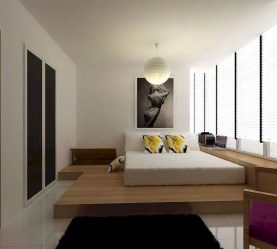 Bettpodium in der Wohnung: 205+ (Foto) Ideen und Empfehlungen für den Innenraum (mit Schubladen, Ausziehbett, in einer Nische)