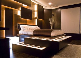 अपार्टमेंट में बिस्तर पोडियम: 205+ (फोटो) इंटीरियर के लिए विचार और सिफारिशें (एक दराज के साथ, एक खींच-बाहर बिस्तर के साथ, एक आला में)