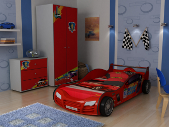 Wie man dem Kinderzimmer Rosinen hinzufügt: ein Bett in Form eines Autos für Jungen und Mädchen (85+ Fotos). Einsatzmerkmale im Innenraum