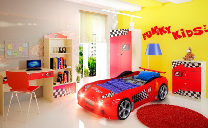 Cómo agregar pasas al vivero: una cama en forma de automóvil para niños y niñas (más de 85 fotos). Características de uso en el interior.