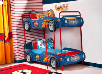 Rozijnen toevoegen aan de kinderkamer: een bed in de vorm van een auto voor jongens en meisjes (85+ foto's). Kenmerken van gebruik in het interieur