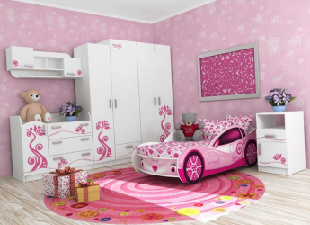 Wie man dem Kinderzimmer Rosinen hinzufügt: ein Bett in Form eines Autos für Jungen und Mädchen (85+ Fotos). Einsatzmerkmale im Innenraum