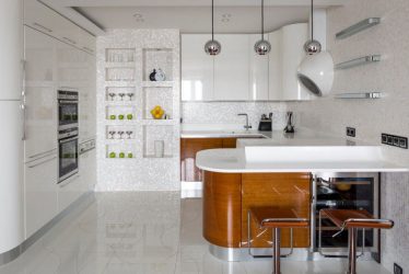 Разпределение Кухня в частна къща: 175+ снимки Разнообразие от стилове, цветове и комфорт