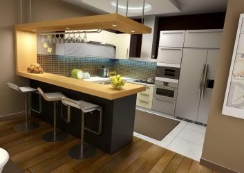 Кухненски дизайн с бар (220+ снимки) - Възможност за създаване на красив и модерен интериор