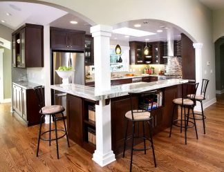 Küchendesign mit Bar (220+ Fotos) - Möglichkeit, ein schönes und modernes Interieur zu schaffen