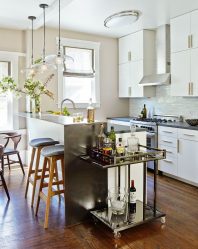 Design de cozinha com um bar (220+ fotos) - Capacidade de criar um interior bonito e moderno