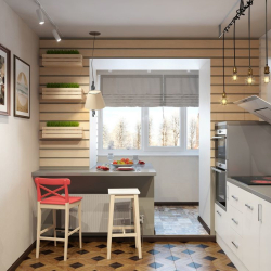Cozinha combinada com loggia: maneiras reais de usar o local com sabedoria. Design de interiores não chato (mais de 120 fotos)