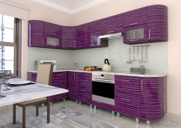 Violette Küche: ein faszinierender Geist oder eine Aura des Friedens? 170+ (Fotos) für makellose Innenarchitektur