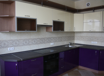 La cocina violeta: ¿un espíritu fascinante o aura de paz? 170+ (fotos) para un diseño interior impecable