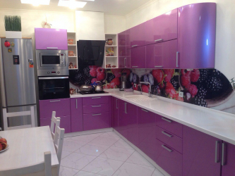 La cucina viola: uno spirito affascinante o un'aura di pace? 170+ (Foto) per un interior design impeccabile