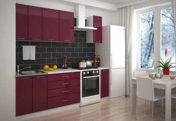 Bucătăria violetă: un spirit fascinant sau o aură de pace? 170+ (Fotografii) pentru design interior impecabil