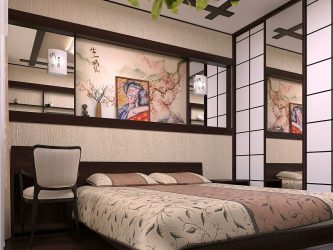 Design der Wohnung im japanischen Stil: Beruhigen Sie Ihr Zuhause. 220+ (Fotos) Innenräume in verschiedenen Räumen (Küche, Wohnzimmer, Badezimmer)