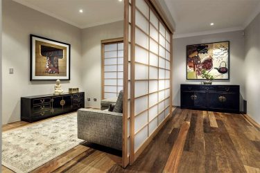 Design apartment in Japanese style: Calm your home. 220+ (Photos) Interiors in different rooms (kitchen, living room, bathroom)