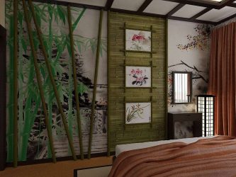 Design der Wohnung im japanischen Stil: Beruhigen Sie Ihr Zuhause.220+ (Fotos) Innenräume in verschiedenen Räumen (Küche, Wohnzimmer, Badezimmer)
